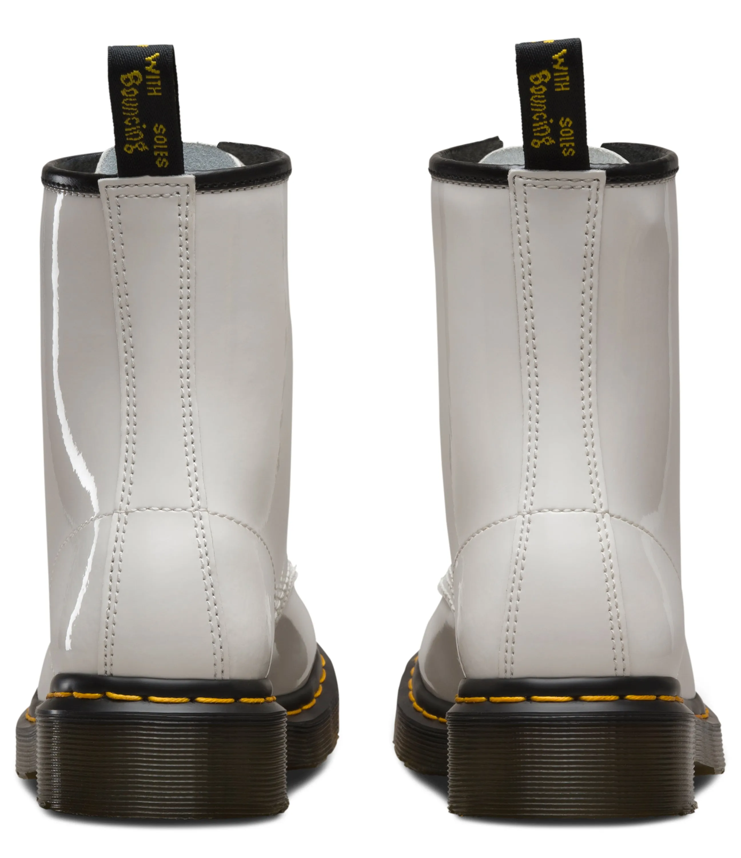 1460 White Patent Leather Boots