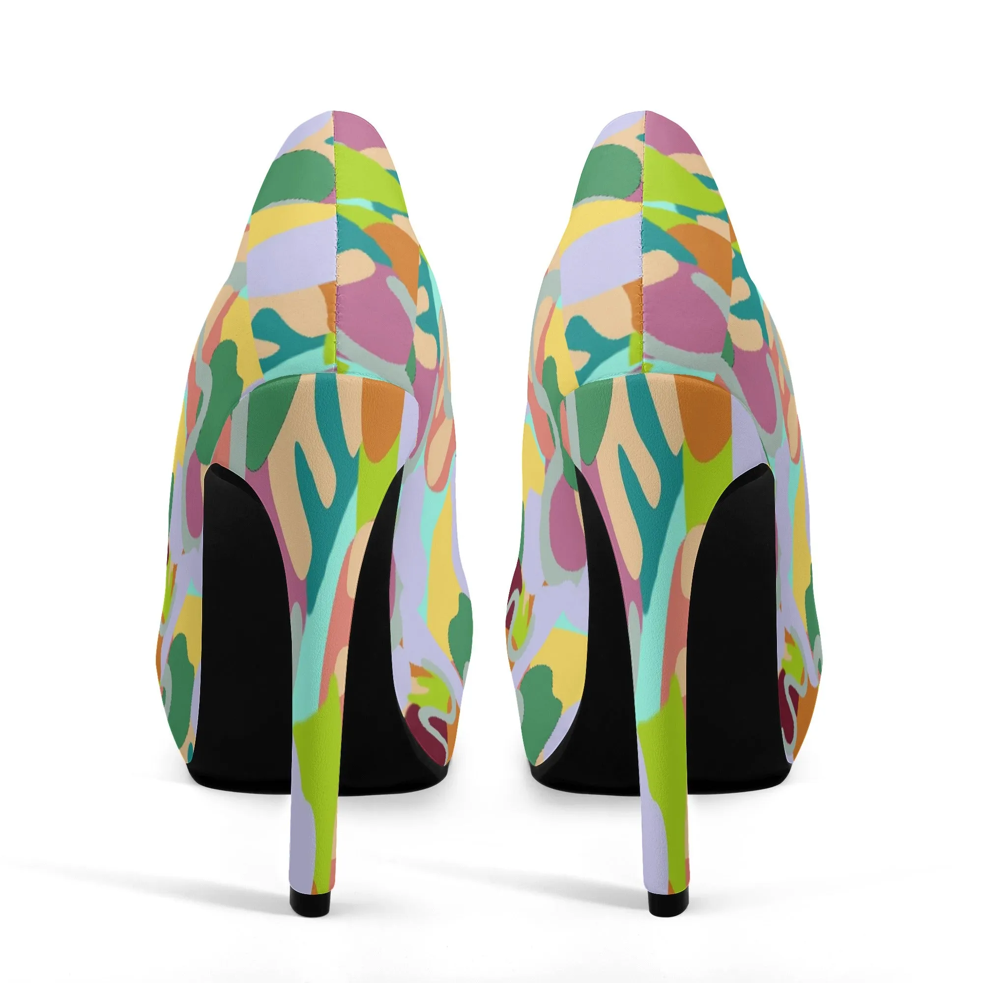 Abstract Wild 5 Inch Platform Heels