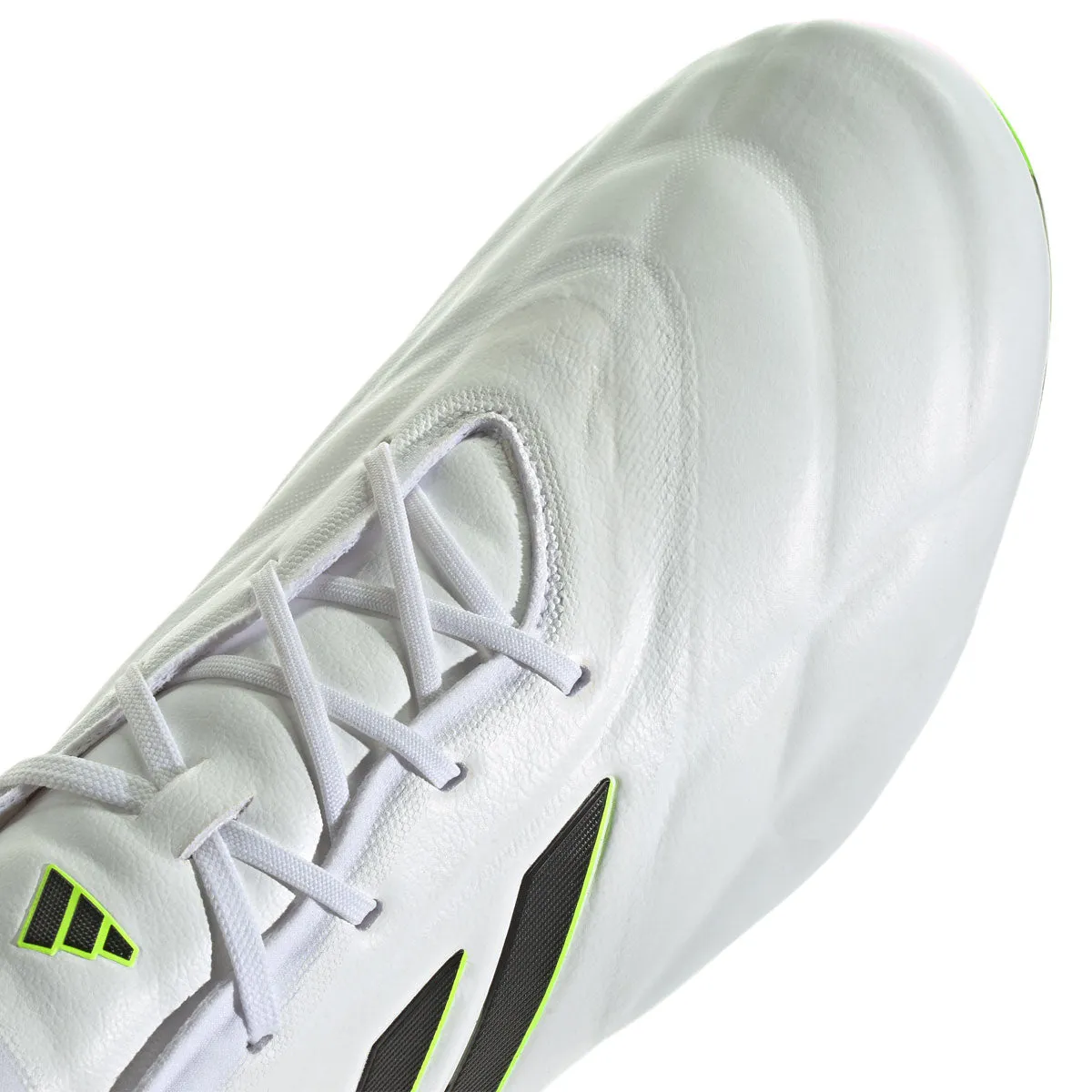 adidas Copa Pure.1 FG Football Boots - Adult - White/Black/Lucid Lemon