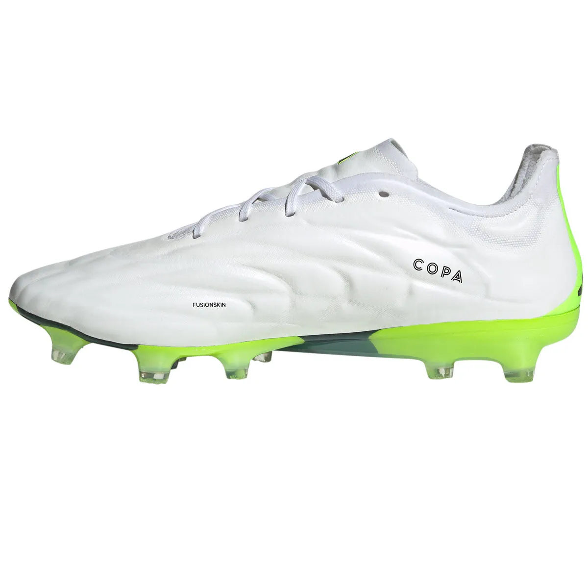 adidas Copa Pure.1 FG Football Boots - Adult - White/Black/Lucid Lemon