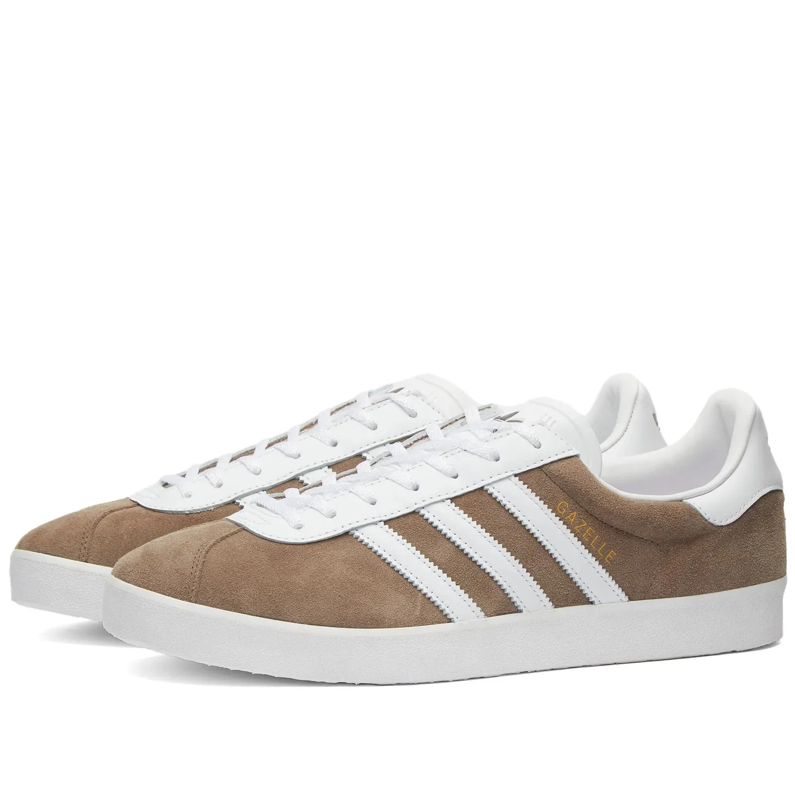 adidas Gazelle 85 sneakers, taupe/white