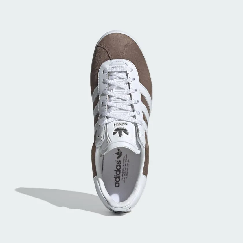 adidas Gazelle 85 sneakers, taupe/white