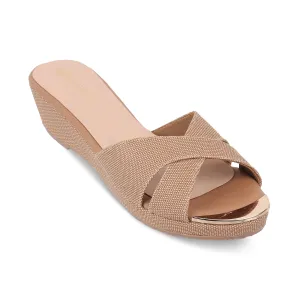 AIYANA- BEIGE WEDGES