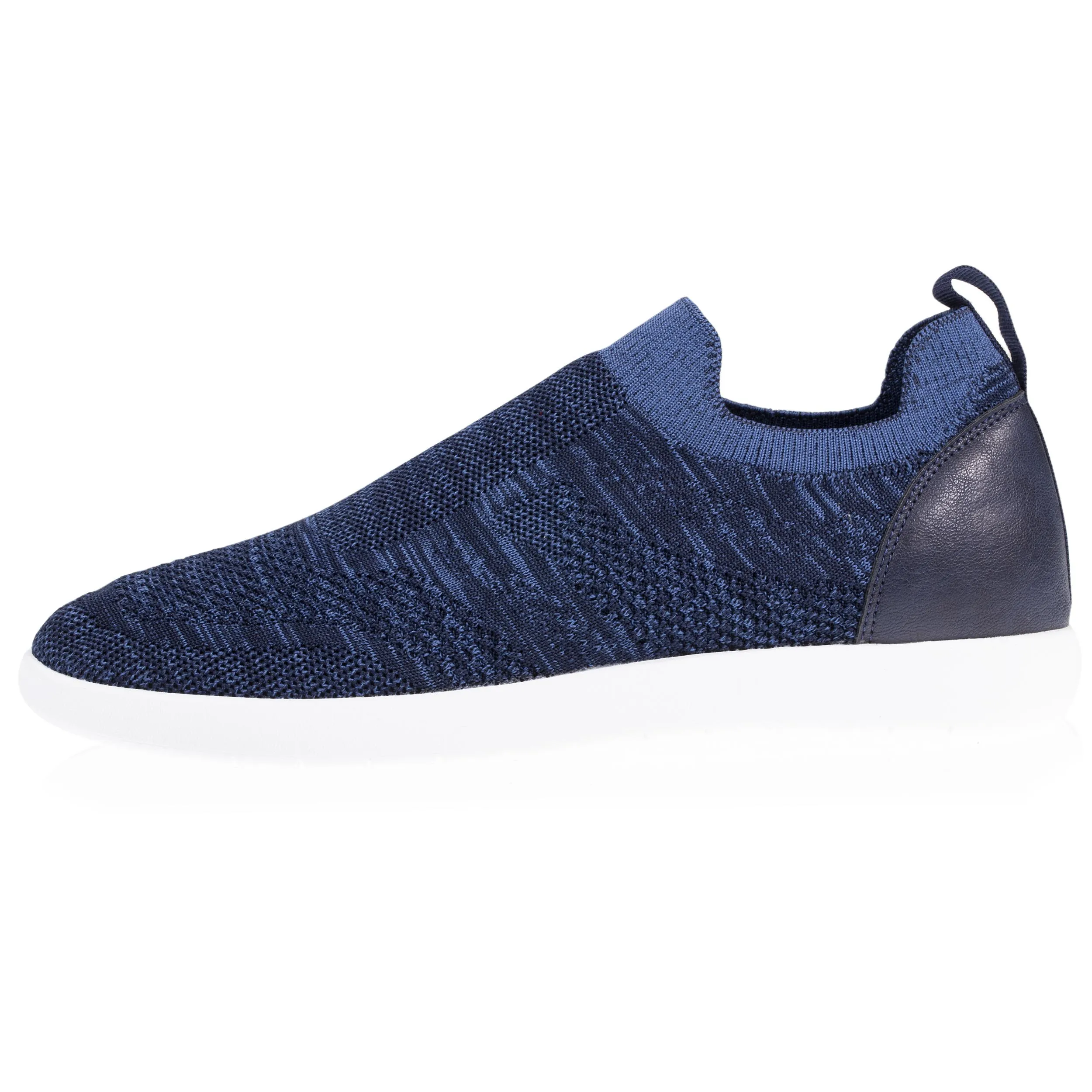 Baskets Confort Homme slip-on Marine Chiné