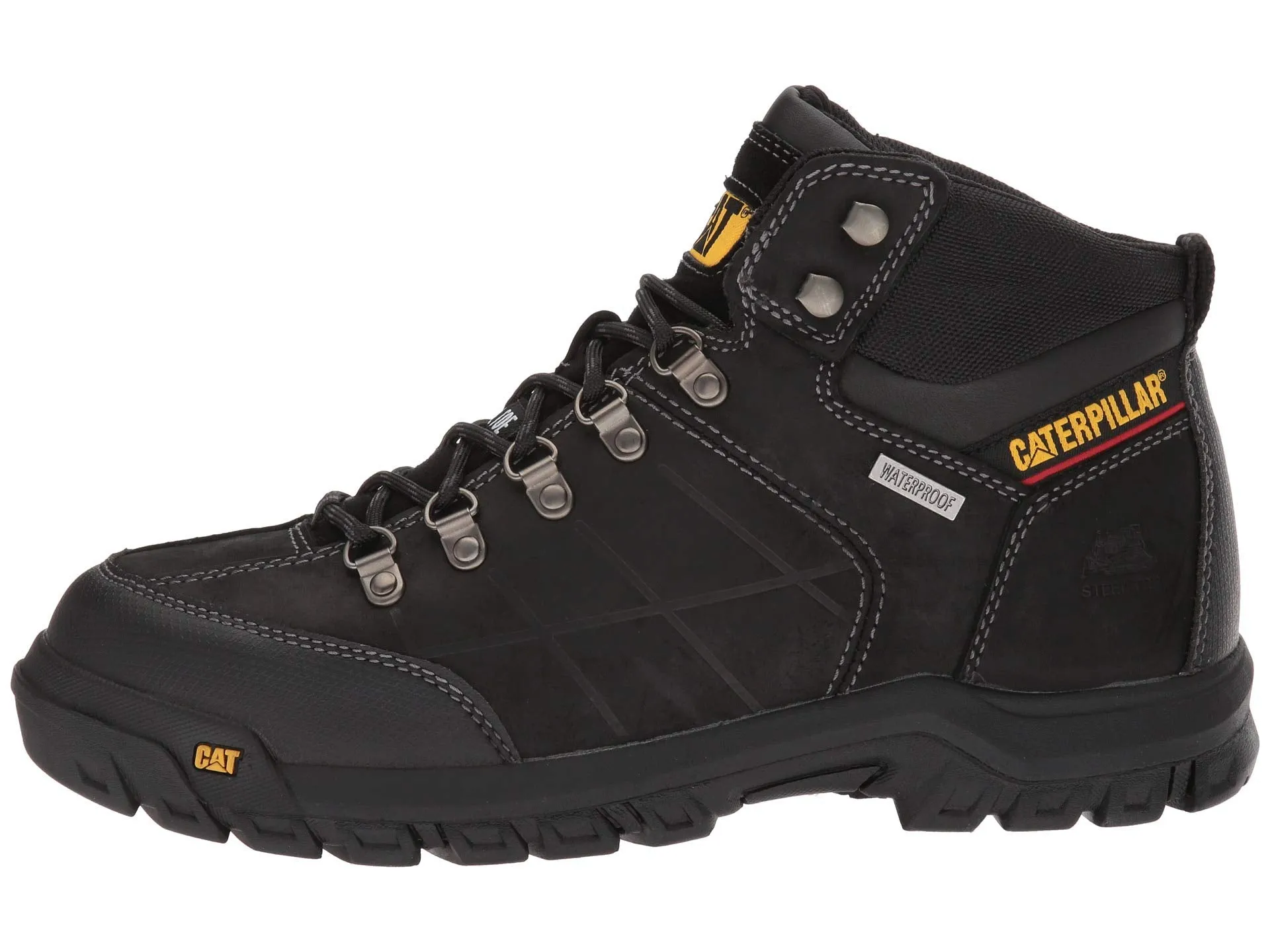 Caterpillar Threshold Waterproof Steel Toe Boots, black