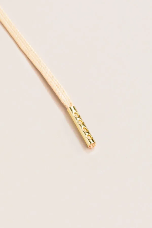 Champagne | 4 mm Round Waxed Shoelaces