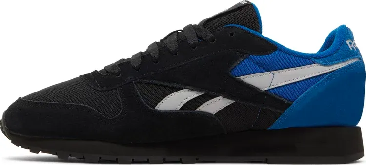 Classic leather 'black vector blue' Reebok sneakers, black