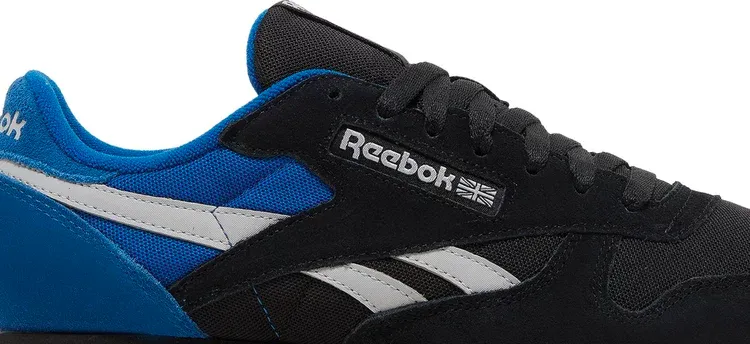 Classic leather 'black vector blue' Reebok sneakers, black