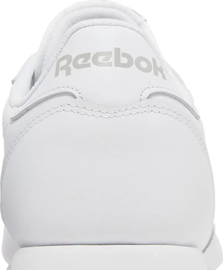 Classic leather 'white gray gum' Reebok sneakers, white