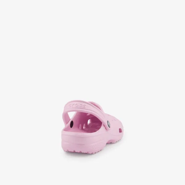 Classic Rubber Clogs with Crocs Signature Embossing, Pink