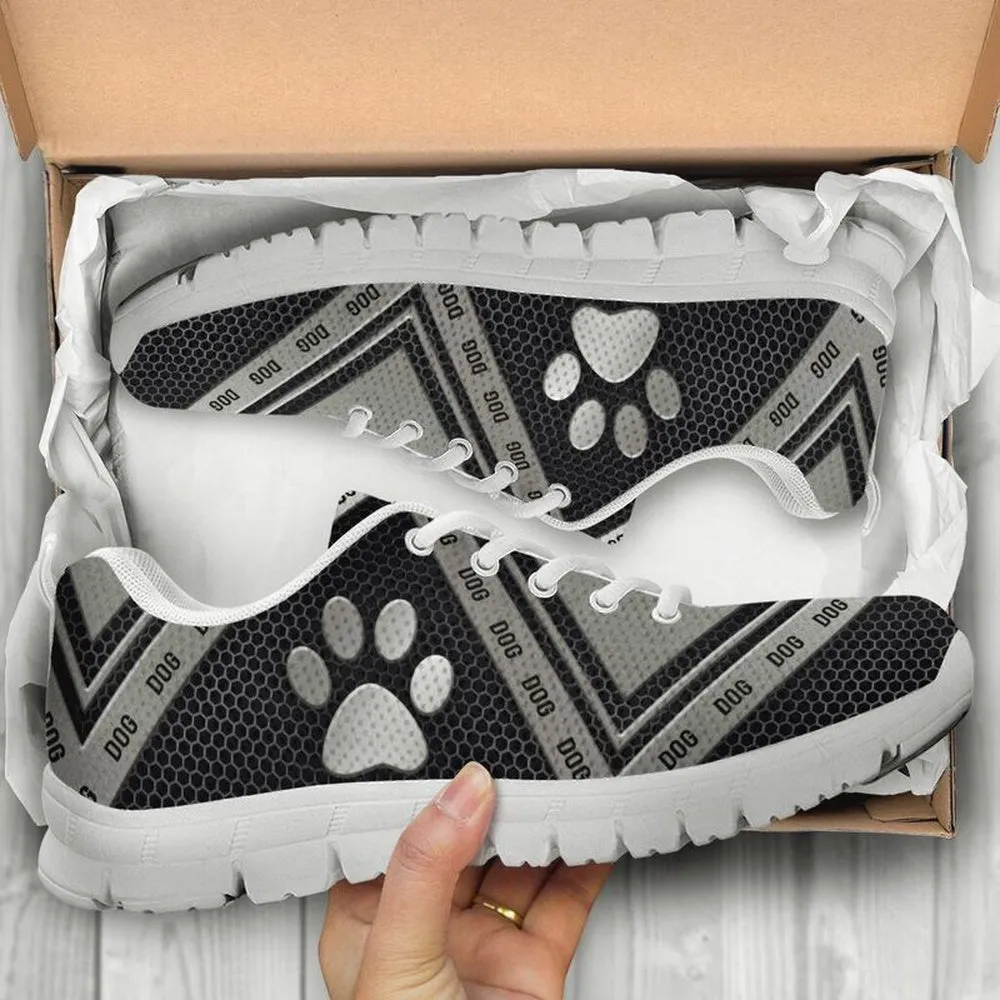 Dog Sneaker, Dog Geo Texture Shoes Sky Sneakers, Dog Shoes