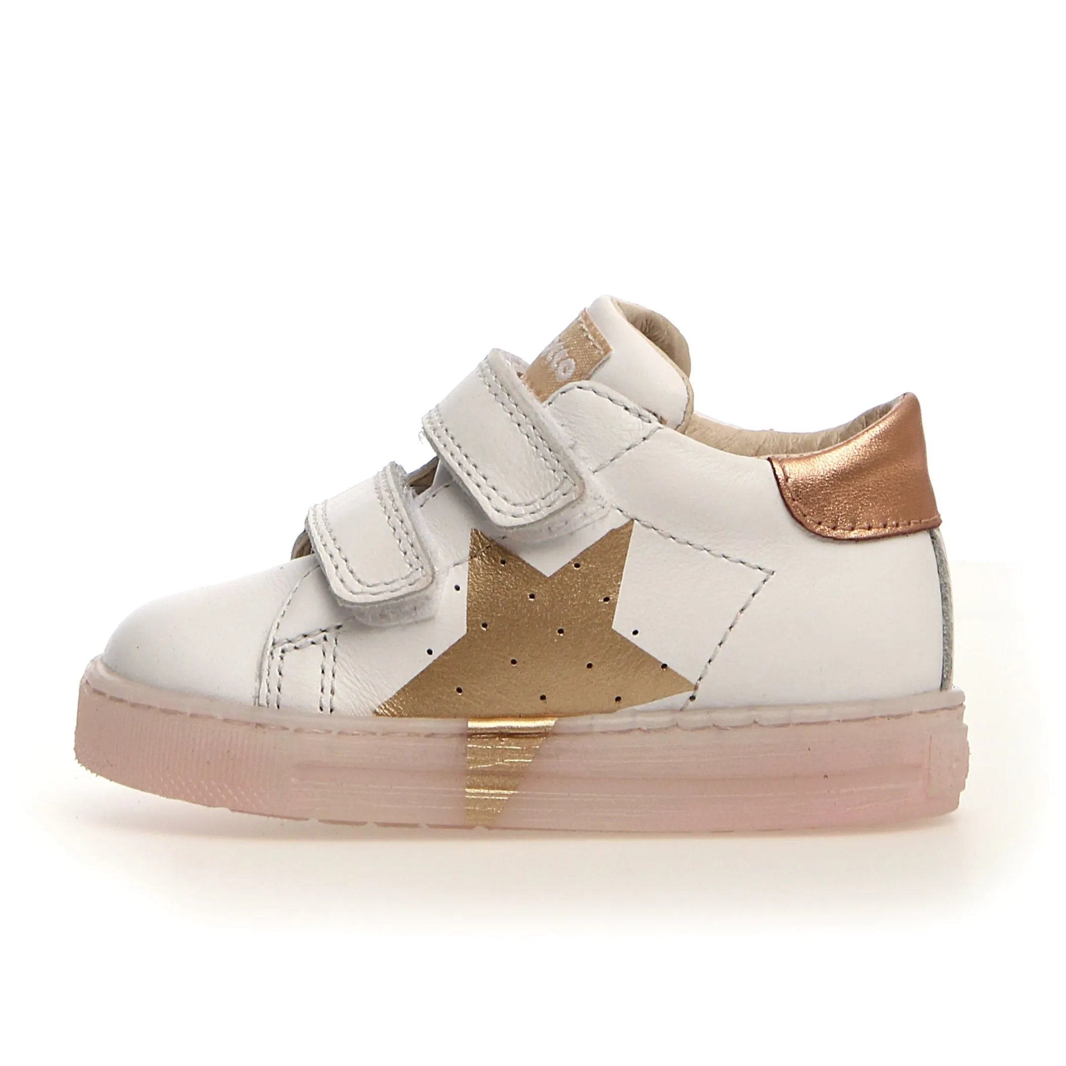 Falcotto Girl's Venus Vl Star Sneaker Shoes - White/Rose