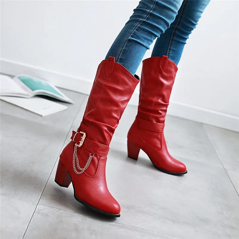 Fashion High Heels Woman Boots