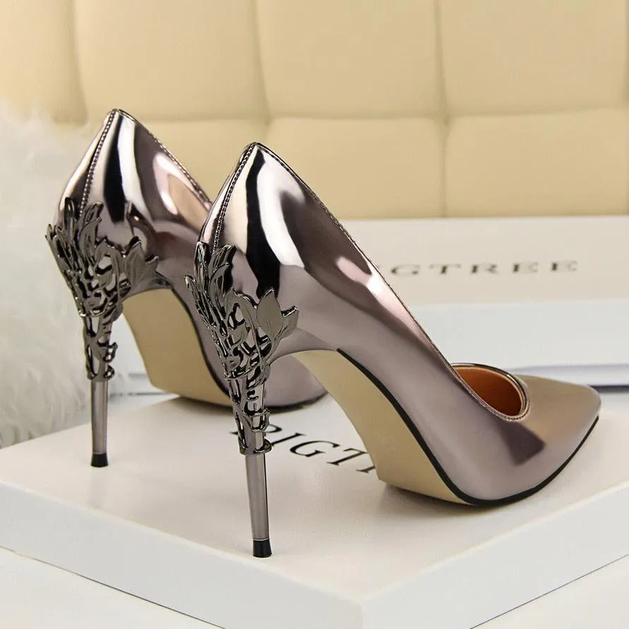 Gentileschi Patent Leather Heels Pumps Shoes