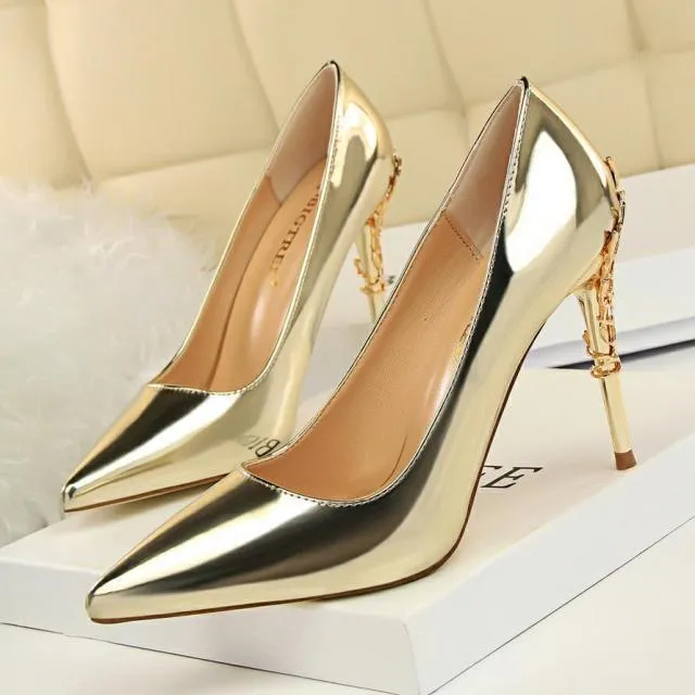 Gentileschi Patent Leather Heels Pumps Shoes