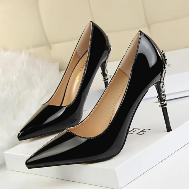 Gentileschi Patent Leather Heels Pumps Shoes