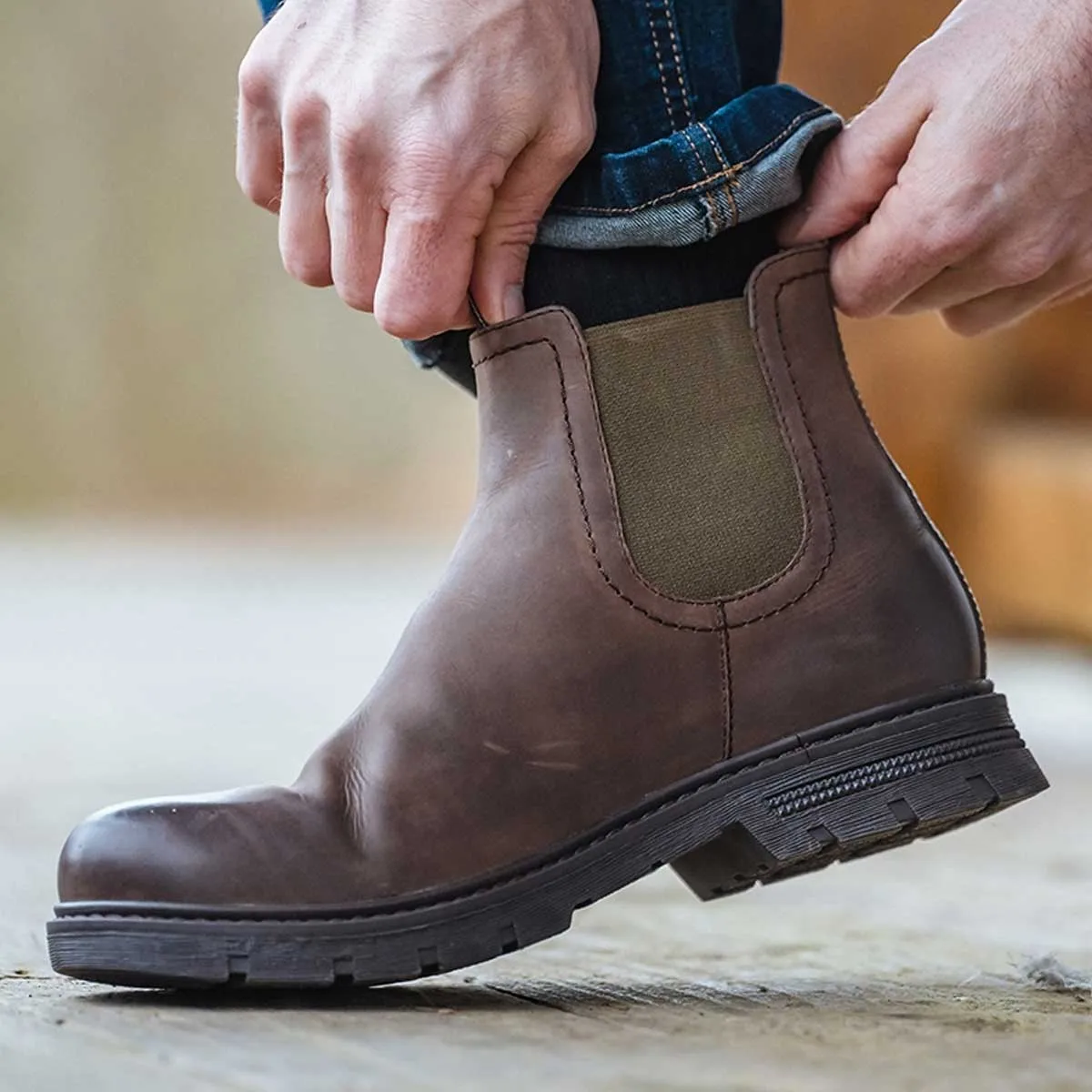 HOGGS OF FIFE Dalmeny Waterproof Dealer Boots - Men's - Dark Brown