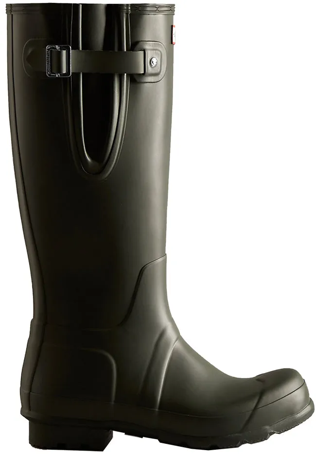 Hunter Wellies Mens Original Side Adjustable Dark Olive