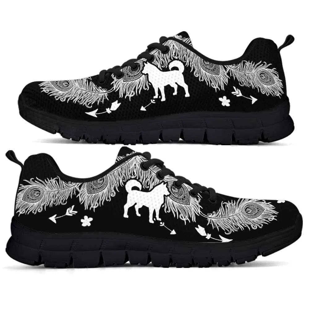 Husky Sneaker, Husky Dog Lovers Sneakers Running Shoes Gift Women Men Dog Mom Dog Dad, Husky Shoes