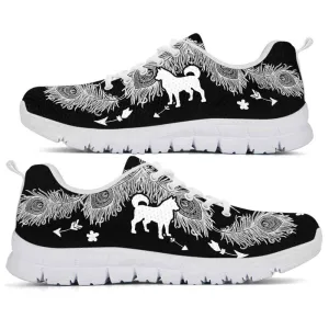 Husky Sneaker, Husky Dog Lovers Sneakers Running Shoes Gift Women Men Dog Mom Dog Dad, Husky Shoes