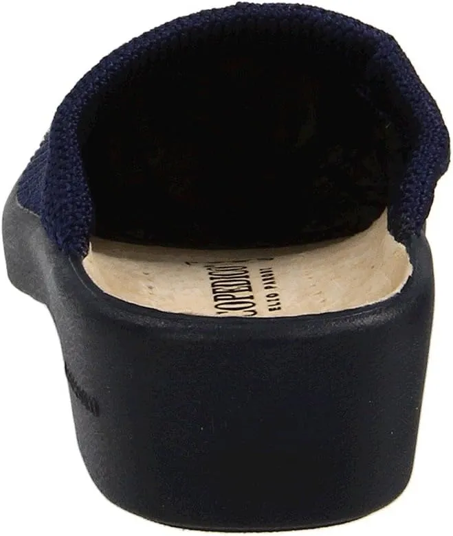 Light Arcopedico clogs, dark blue