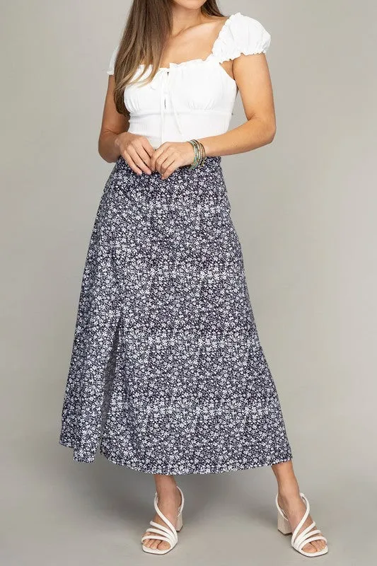 Madeline Floral Midi Skirt