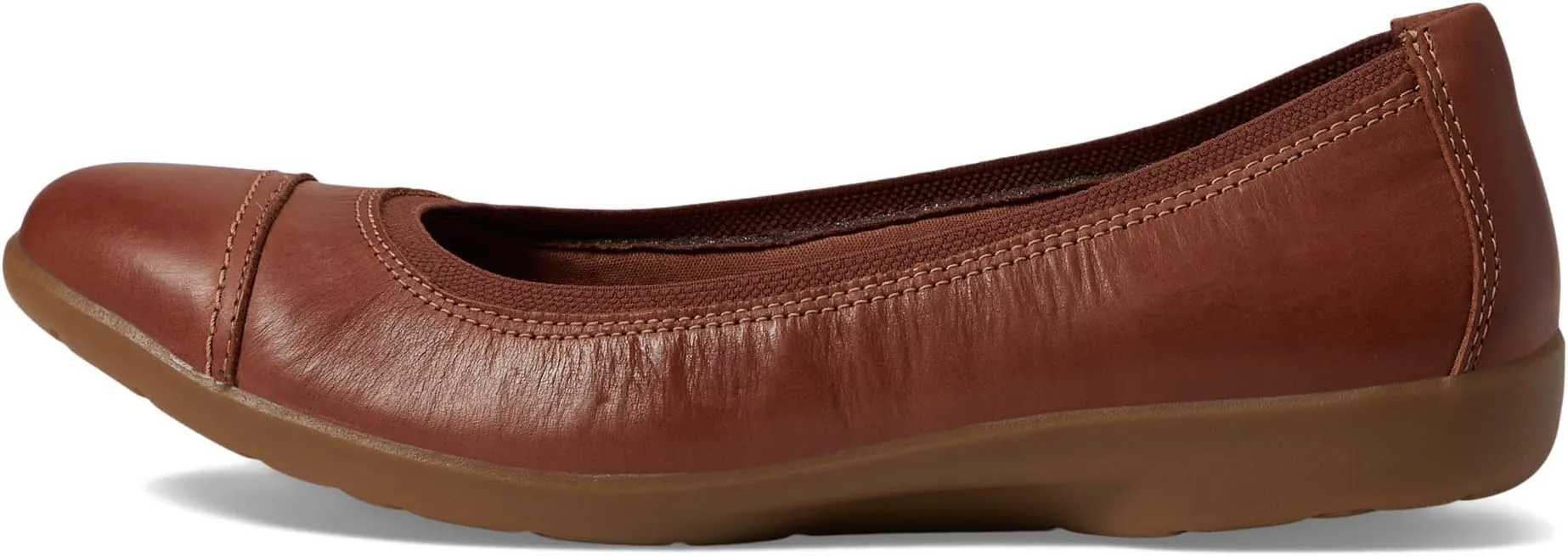 Meadow Opal Clarks ballerinas, light brown leather