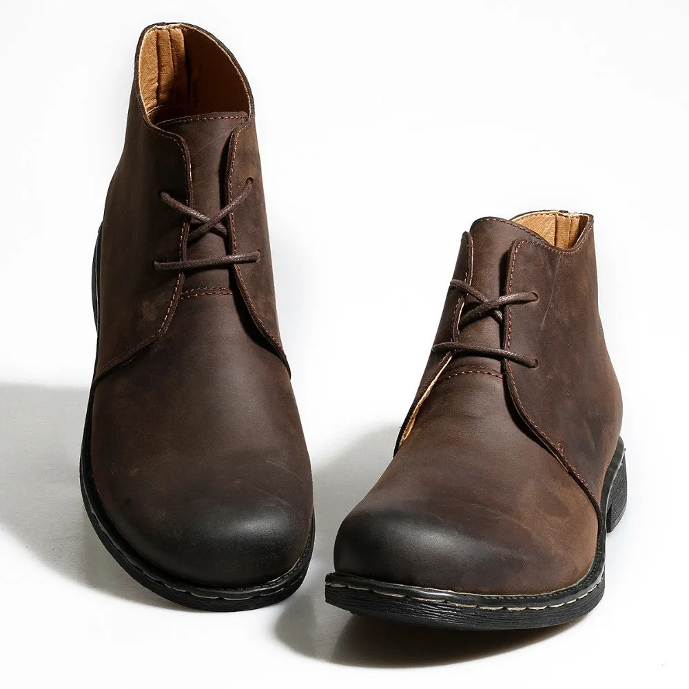 Mens Classic  Casual Ankle Leather Boots