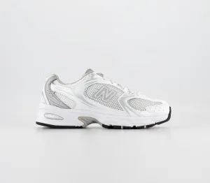 Mens New Balance MR530 White Silver Trainers