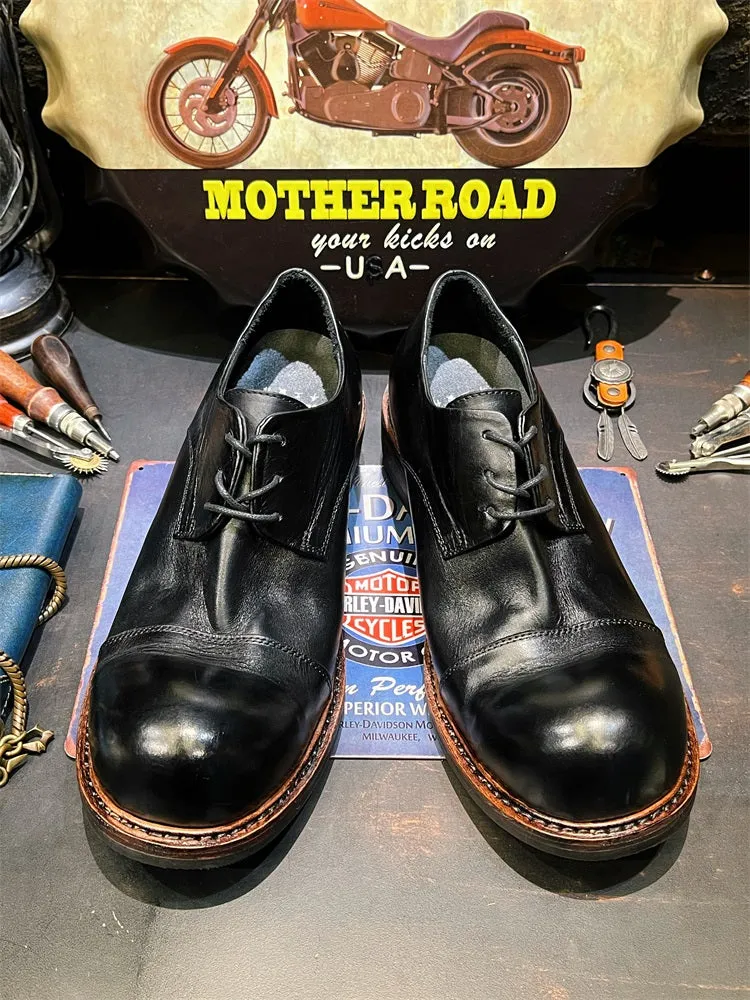 Men's Round Toe Leather Shoes