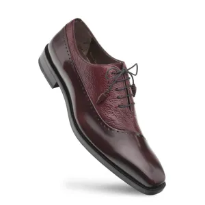 Mezlan Postdam Burgundy Calfskin Leather Mens Oxford