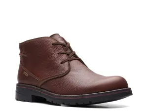 Morris Peak Chukka Clarks boots, dark brown