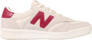 New Balance 300 sneakers, light beige/red