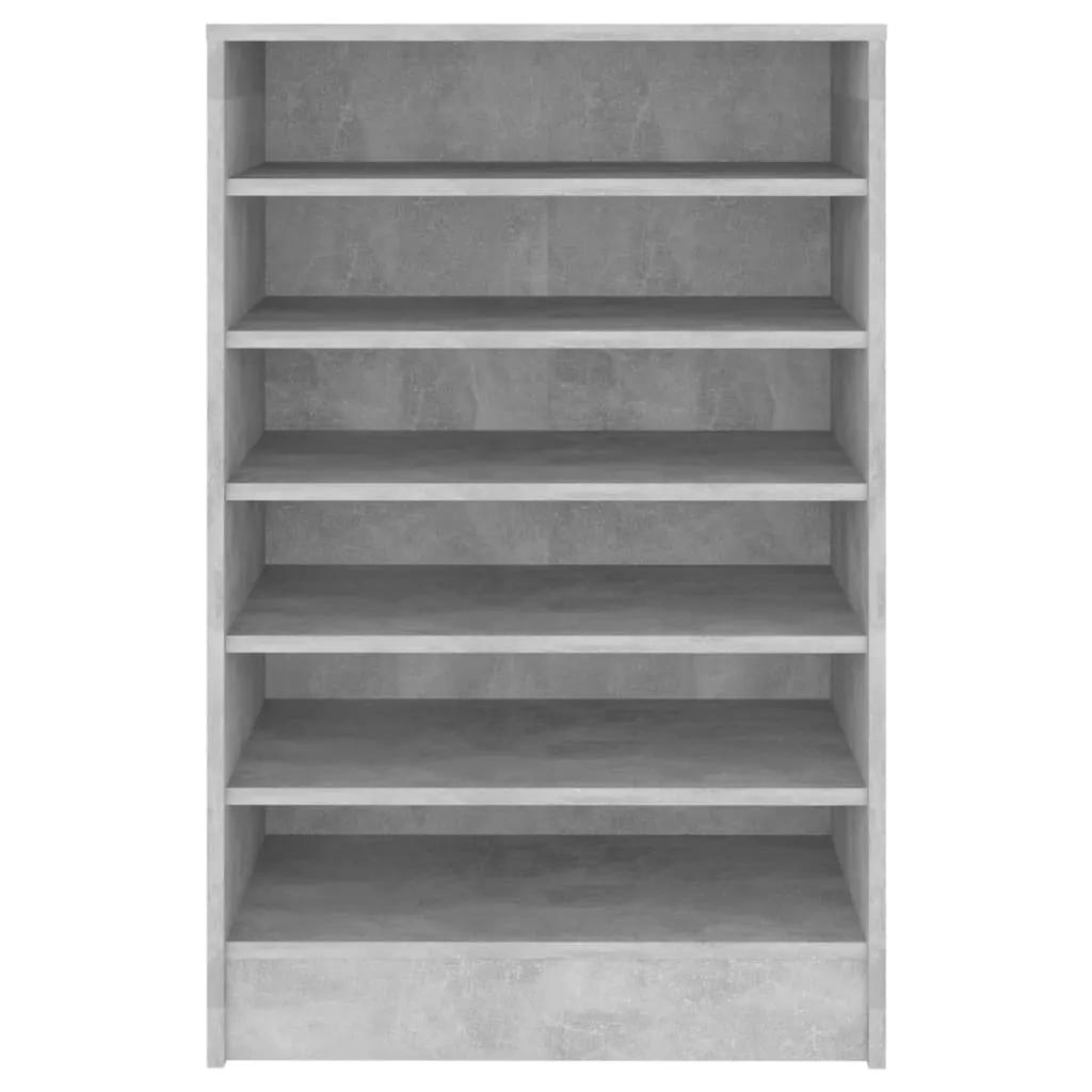 Shoe Cabinet Concrete Grey 60x35x92 cm Engineered Wood