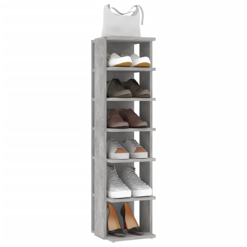 Shoe Cabinets 2 pcs Concrete Grey 25x27x102 cm