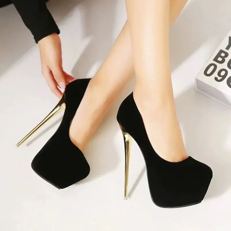 Trendy High Platform Thin Heels