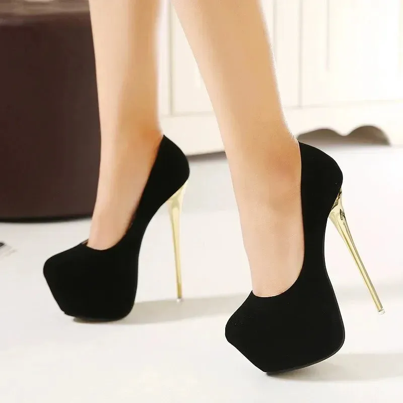 Trendy High Platform Thin Heels