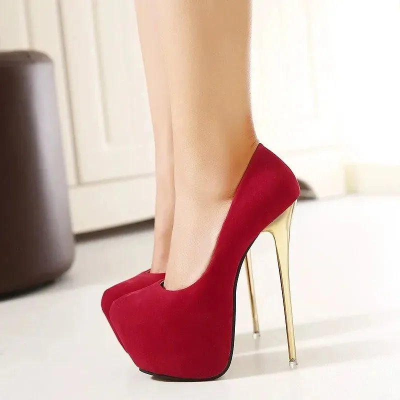 Trendy High Platform Thin Heels