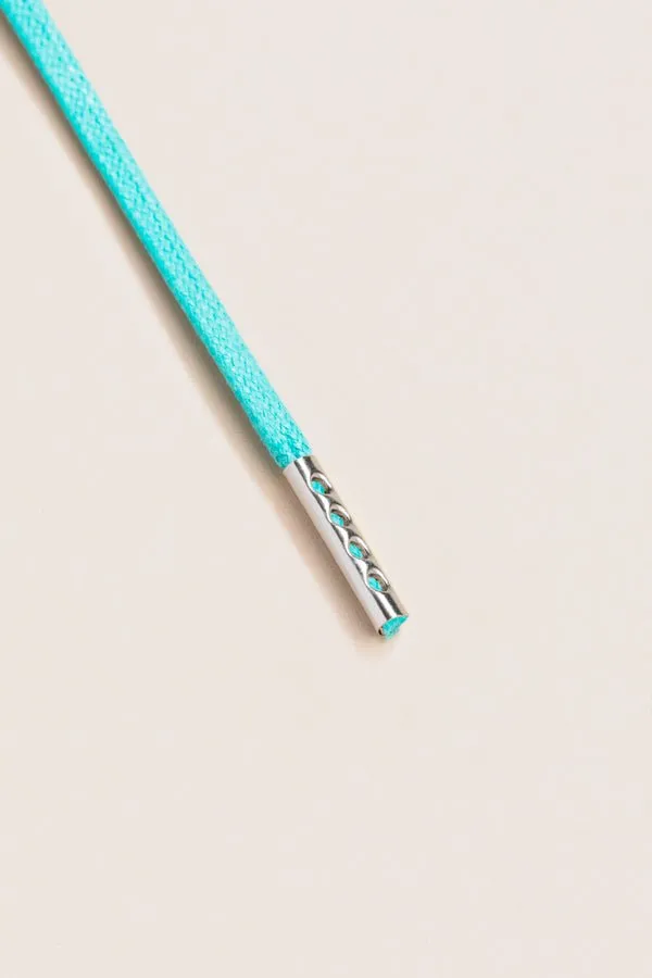 Turquoise | 4 mm Round Waxed Shoelaces