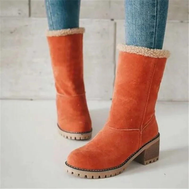 Women Comfortable Winter Warm Fur Ankle Boots