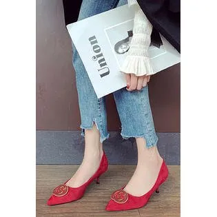 Women Pointed Toe Fine Heel Pump - WPC16510