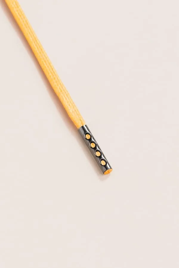 Yellow | 4 mm Round Waxed Shoelaces